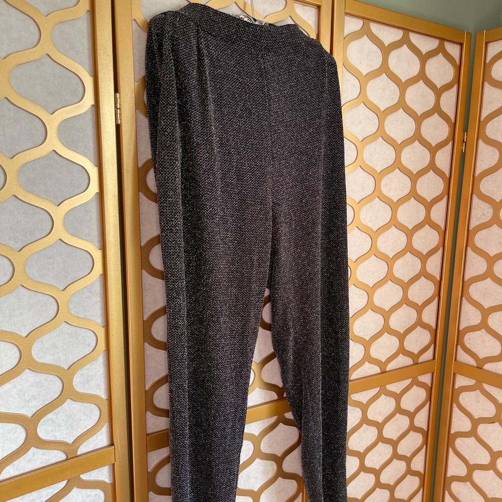 Black Metallic Joggers